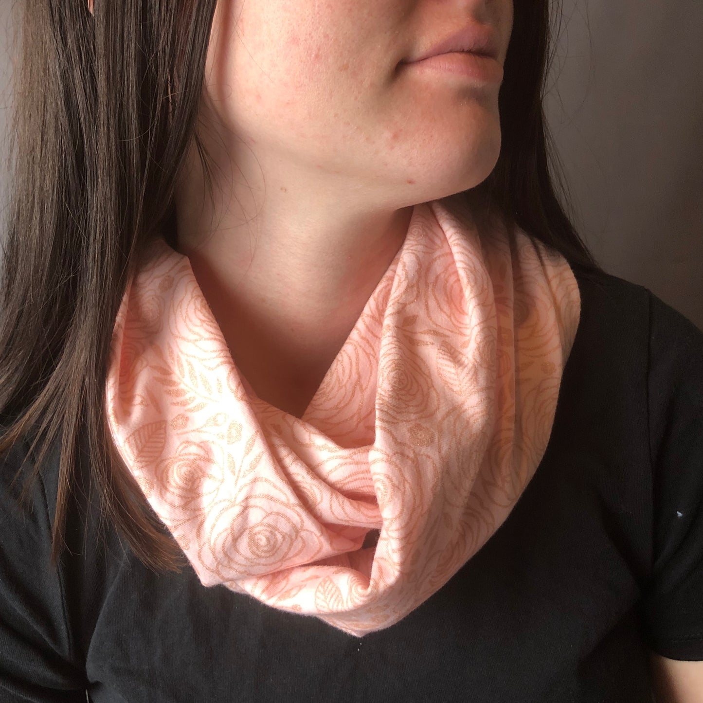 Infinity Scarf - Pink Rose