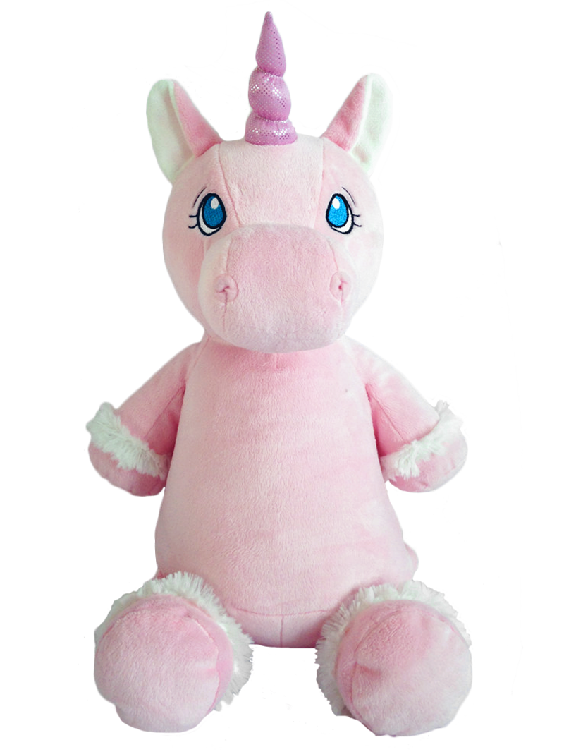 Pink Unicorn Embroidered Toy