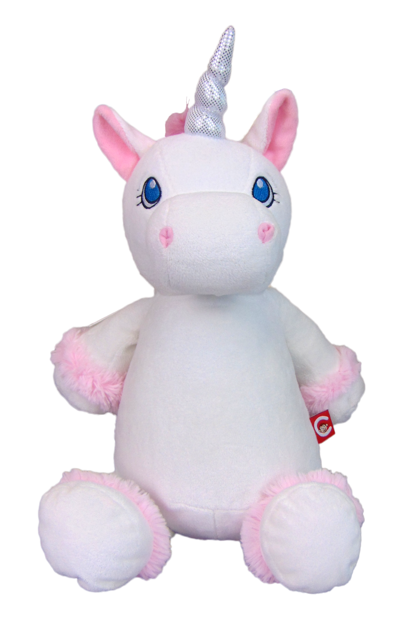 White Unicorn Embroidered Toy