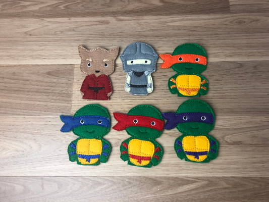 Teenage Mutant Ninja Turtles Finger Puppet Set 2